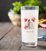 BK Gift Kişiye Özel Renkli Baskılı İsimli Fotoğraflı Rakı Bardağı-28 (Beyaz)