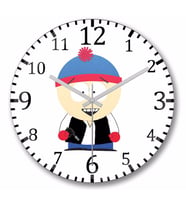 South Park Eric Cartman  Duvar Saati Bombeli    Gercek    Cam