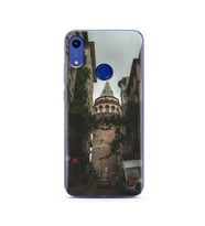 Galata Tasarımlı Süper Şeffaf Silikon Telefon Kılıfı Huawei Honor 8A
