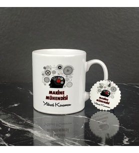 Makine Mühendisi Kupa Bardak ve Anahtarlık Set 003