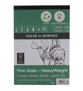 Daler Rowney Fine Grain-HeavyWeight Eco Çizim Defteri 200g 30Y A4