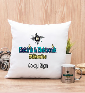 Elektrik Elektronik Mühendisi Yastık ve Silver Kupa Bardak
