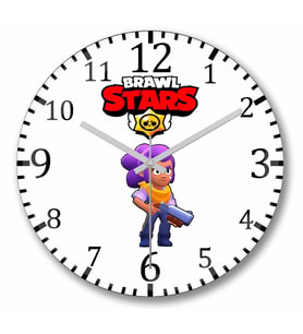Brawl Stars  Shelly  Duvar Saati Bombeli Gercek Cam