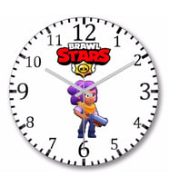 Brawl Stars  Shelly  Duvar Saati Bombeli Gercek Cam