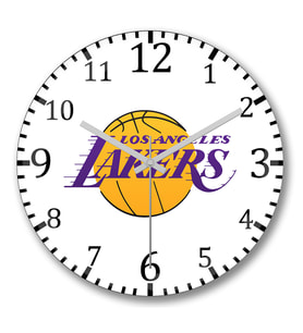 Los Angeles Lakers Kobe Duvar Saati Bombeli Gercek Cam