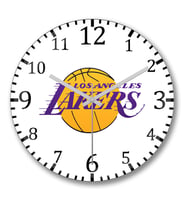 Los Angeles Lakers Kobe Duvar Saati Bombeli Gercek Cam