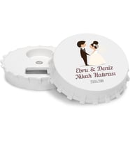 Düğün - Nikah - Kina Özel Tasarim Magnet Açacak  (10 Adet)