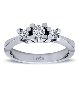 Lova 0,32 Karat Pırlanta Tria Yüzük - 1050227