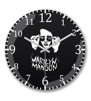 Marilyn Monroe 4 Duvar Saati Bombeli Gercek Cam