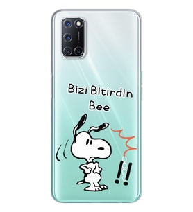 Snoopy Tasarımlı Süper Şeffaf Silikon Telefon Kılıfı Oppo A52-A72