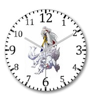 Sesshomaru Duvar Saati Bombeli Gercek Cam