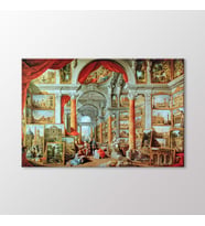 Arty Tablo Pıcture Gallery Wıth Vıews Of Modern Rome Tablo (Karışık)