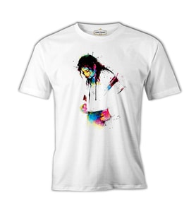Michael Jackson Beyaz Erkek Tshirt