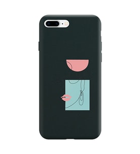 Siyah Lansman Telefon Kılıfı Iphone 7 Plus