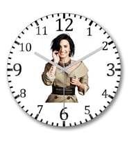 Demi Lovato Duvar Saati Bombeli Gercek Cam