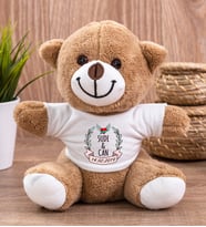 Çiftlere Özel İsimli ve Tarihli Peluş Ayıcık