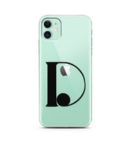 Iphone 11 Harf Tasarımlı Telefon Kılıfı D-Harfi 