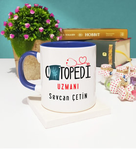 Ortapedi Uzmanı Kupa Bardak Lacivert