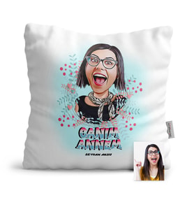 BK Gift Kişiye Özel Canım Annem Karikatür  Yastık