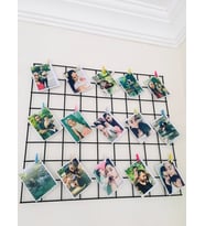 Metal Çerçeve 45x65 cm Tel Kişiye Özel 27 Adet Fotoğraf Baskılı  (Set)