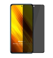 Microsonic Xiaomi Poco X3 NFC Privacy 5D Gizlilik Filtreli Cam Ekran Koruyucu Siyah