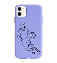Iphone 11 Çizgi Tasarımlı Mor Lansman Telefon Kılıfı
