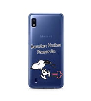 Snoopy Tasarımlı Süper Şeffaf Silikon Telefon Kılıfı Samsung A10