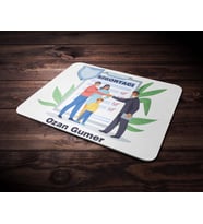 Kişiye Özel Sigortacı Tasarımlı Mouse Pad (Renksiz)