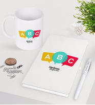 BK Gift Kişiye Özel Öğretmen Beyaz Defter Kalem Kupa Seti-4 (Model 1)