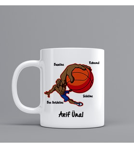 Basketçi Hediye Kupa Bardak Kişiye Özel Hediye Z86