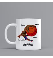 Basketçi Hediye Kupa Bardak Kişiye Özel Hediye Z86