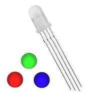 5 Adet - RGB Led 5mm Şeffaf Ortak Katot 4 Bacaklı Arduino Raspberry 