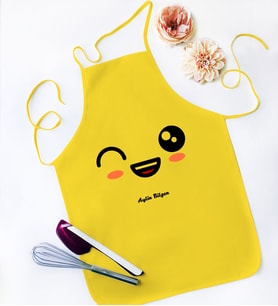 BK Gift Kişiye Özel Sarı Mutfak Önlüğü  16