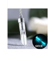 Söğütlü Silver Gümüş renk değiştiren kum saati kolye