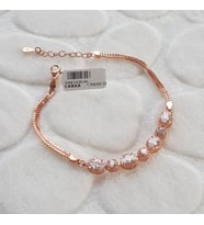 Rose Su Damlası Gümüş Bileklik
