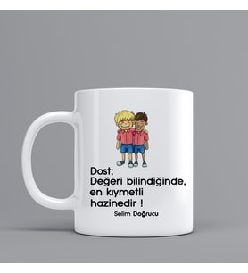 Dostluk Temalı Hediye Kupa Bardak Kişiye Özel Hediye W74