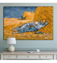 Vincent Van Gogh La Siesta Öğle Uykusu Kanvas Tablo