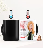 BK Gift Kişiye Özel Kardeş Karikatürlü Sihirli Kupa Bardak - 2
