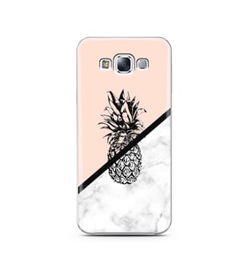 Ananas Tasarım Süper Şeffaf Silikon Telefon Kılıfı Samsung E7