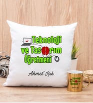 Teknoloji ve Tasarım Öğretmeni Yastık ve Gold Kupa Bardak
