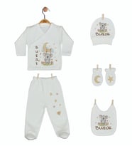 Pia Baby Gl 1911-05 İsme Özel Beşli Zıbın Set
