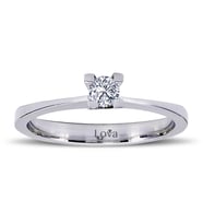 Lova F Renk 0,17 Karat Pırlanta Tektaş Yüzük - 1030008