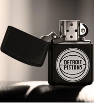Detroit Pistons Siyah Benzinli Metal Çakmak