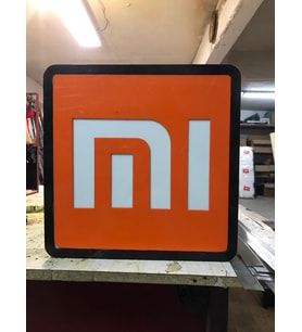 Mi Yazılı Tabela 3D Led Neon Etkili Işıklı Tabela 30X45 CM Tek Taraflı