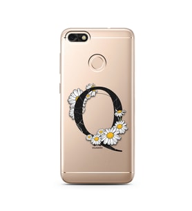 Papatya Harf Tasarım Süper Şeffaf Silikon Telefon Kılıfı Huawei P9 Lite (2017) M