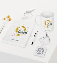 BK Gift Kişiye Özel Coğrafya Öğretmeni Temalı Beyaz Defter Kalem Kupa Ayna Seti