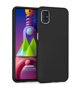 Microsonic Matte Silicone Samsung Galaxy M51 Kılıf Siyah