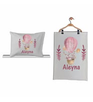 Pia Baby GL 2012 İsme Özel Balonlu Bebek Yastık Battaniye Set