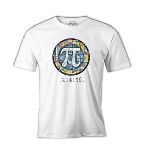 Matematik - Pi 15 Beyaz Erkek Tshirt