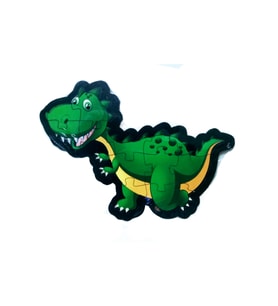 Yeşil Dinazor Şekilli Ahşap Puzzle Yapboz - Hayal Sepeti Çocuk Puzzle
